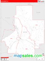 Butte County, ID Wall Map