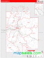 Kootenai County, ID Wall Map Zip Code