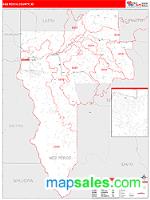Nez Perce County, ID Wall Map Zip Code