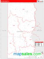 Edwards County, IL Wall Map Zip Code