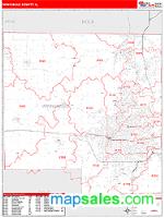 Winnebago County, IL Wall Map Zip Code