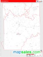 Brown County, IN Wall Map Zip Code