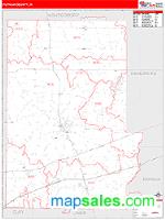 Putnam County, IN Wall Map Zip Code