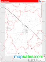 Shelby County, IN Wall Map Zip Code