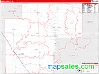 White County, IN Wall Map Zip Code