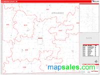 Appanoose County, IA Wall Map Zip Code