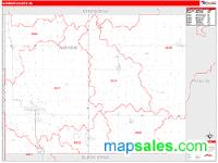 Bremer County, IA Wall Map Zip Code