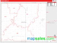 Howard County, IA Wall Map Zip Code