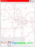 Johnson County, IA Wall Map Zip Code
