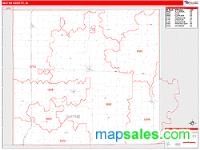 Wayne County, IA Wall Map Zip Code