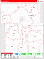 Webster County, IA Wall Map Zip Code
