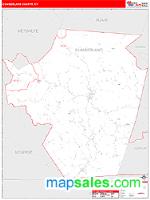 Cumberland County, KY Wall Map Zip Code