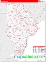 York County, ME Wall Map