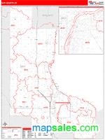 Bay County, MI Wall Map Zip Code