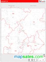 Lake County, MI Wall Map Zip Code