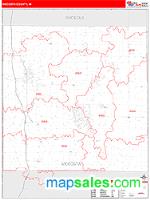 Mecosta County, MI Wall Map Zip Code