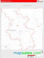 Montmorency County, MI Wall Map Zip Code