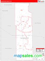 Clearwater County, MN Wall Map Zip Code