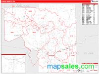 Itasca County, MN Wall Map Zip Code