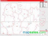 Nobles County, MN Wall Map Zip Code