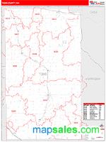 Todd County, MN Wall Map Zip Code