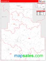 Tippah County, MS Wall Map Zip Code