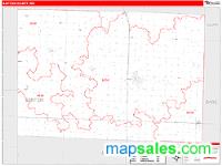 Barton County, MO Wall Map Zip Code