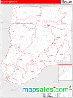 Callaway County, MO Wall Map Zip Code