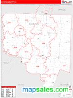 Chariton County, MO Wall Map Zip Code