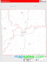 Mercer County, MO Wall Map Zip Code