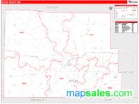 Ripley County, MO Wall Map Zip Code