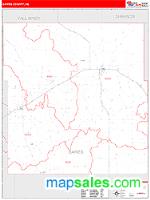 Dawes County, NE Wall Map Zip Code