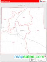 Morrill County, NE Wall Map Zip Code