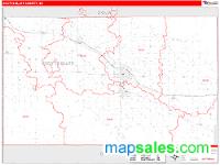 Scotts Bluff County, NE Wall Map Zip Code
