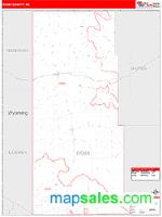 Sioux County, NE Wall Map Zip Code