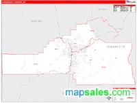 Carson City County, NV Wall Map Zip Code