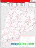 Otsego County, NY Wall Map Zip Code