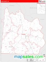 Anson County, NC Wall Map Zip Code