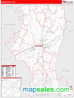 Iredell County, NC Wall Map Zip Code