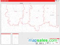 Divide County, ND Wall Map Zip Code