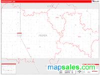 Foster County, ND Wall Map Zip Code