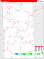 Towner County, ND Wall Map Zip Code