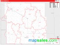 Wells County, ND Wall Map