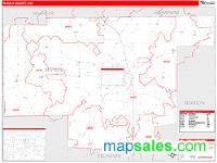 Marion County, OH Wall Map Zip Code