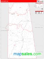 Adair County, OK Wall Map Zip Code