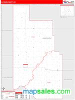 Harmon County, OK Wall Map Zip Code