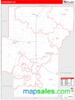 Hughes County, OK Wall Map Zip Code