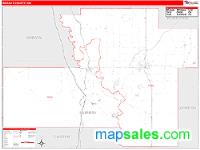 Murray County, OK Wall Map Zip Code