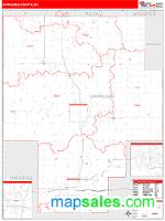 Okmulgee County, OK Wall Map Zip Code