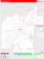 Pittsburg County, OK Wall Map Zip Code